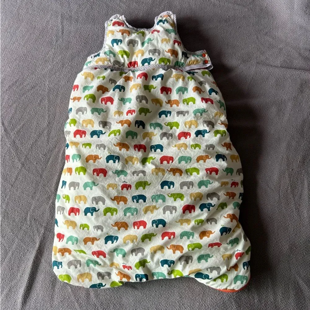 Nini & Pumpkin Elephant Moon Cocoon Cotton Sleep Sack 3-36 Months